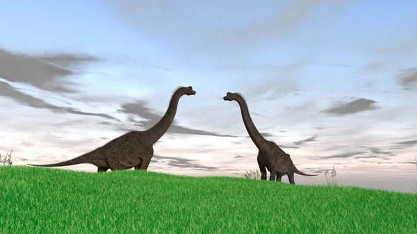 Dinosauri brachiosauri — Foto Stock