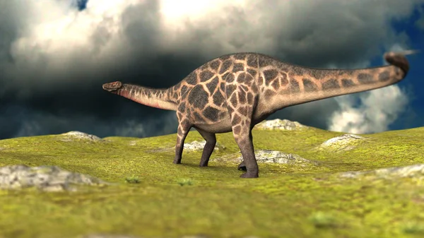 Dicraeosaurus na spacer — Zdjęcie stockowe