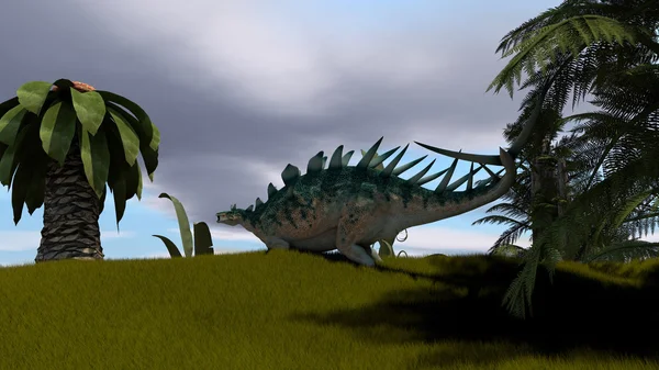Древний кентрозавр-динозавр — стоковое фото