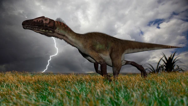 Utahraptor dinozaur — Zdjęcie stockowe