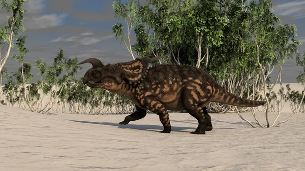 Dinosauro marrone di Einiosaurus — Foto Stock