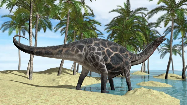 Dicraeosauro a piedi — Foto Stock