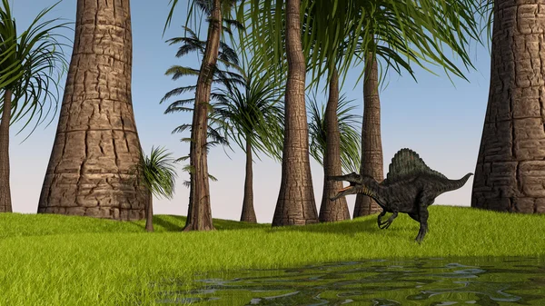 Спинозавр динозавра — стокове фото
