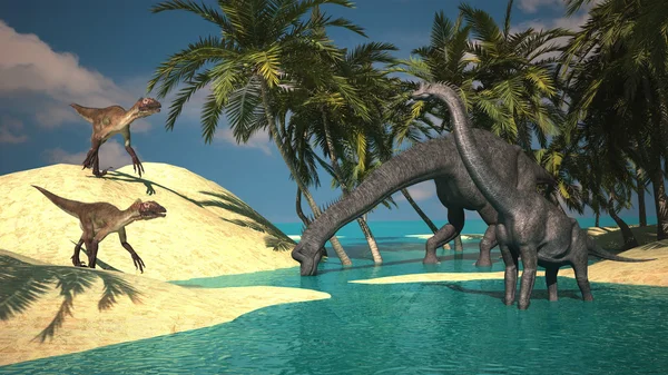 Gigant brachiosaurus — Stock Photo, Image