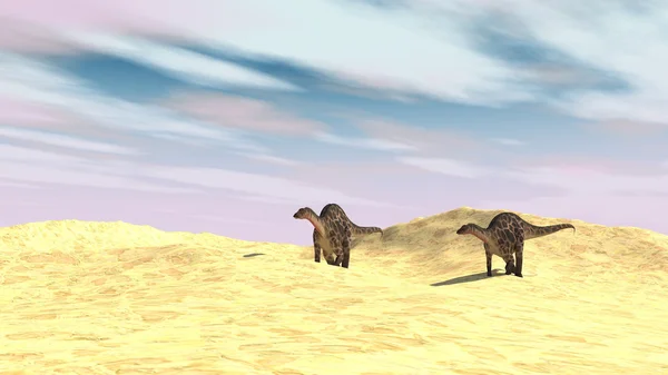 Dicraeosaurus em passeio — Fotografia de Stock