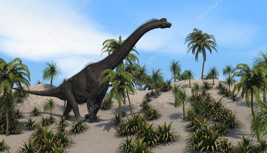 BrachiosaurusDinosaurier Stockfotografie lizenzfreie Fotos