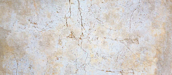 White Brown Rough Grained Stone Concrete Stucco Wall Texture Backgroun — Stockfoto