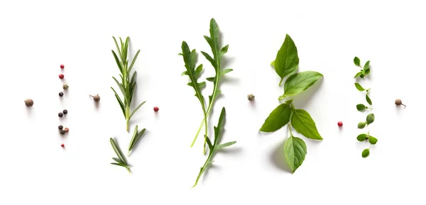 Italian Fragrant Seasonings Spices White Background Cooking Background — Stock Photo, Image