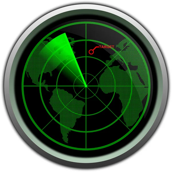 Schermo radar militare — Foto Stock