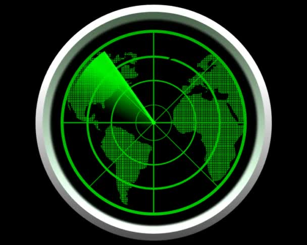 Military radar — Stock Video