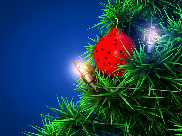 Hintergrund Weihnachtskugel — Stockfoto