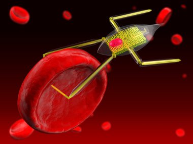 nanobot ve kırmızı kan hücresi