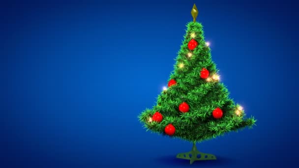 Albero di Natale di plastica — Video Stock