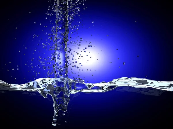 Água em queda — Fotografia de Stock
