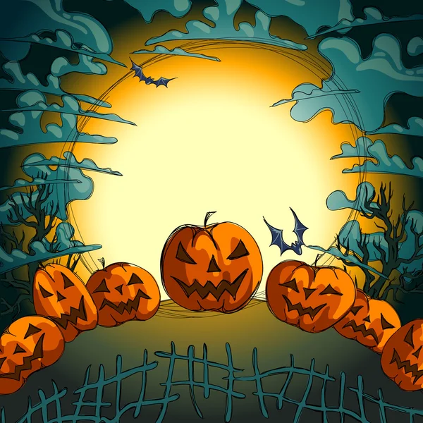 Fundo de Halloween — Vetor de Stock