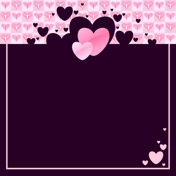 Valentines frame — Stock Vector