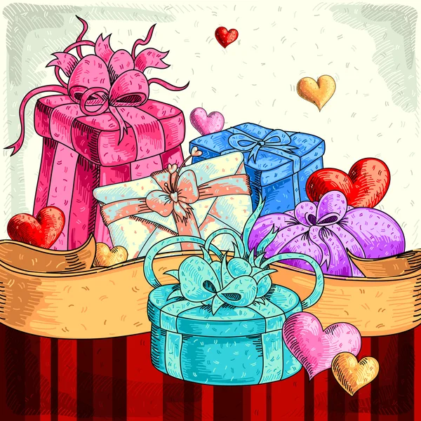 Valentines achtergrond — Stockvector