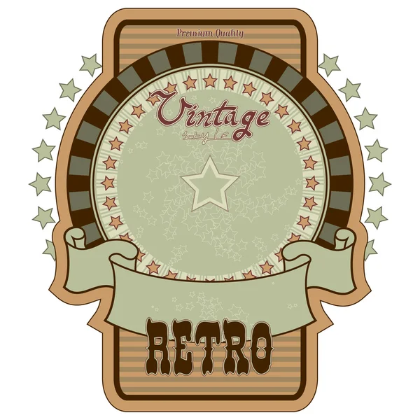 Retro label — Stock Vector