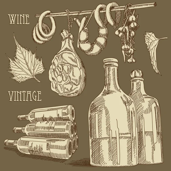 Contexte du vin — Image vectorielle