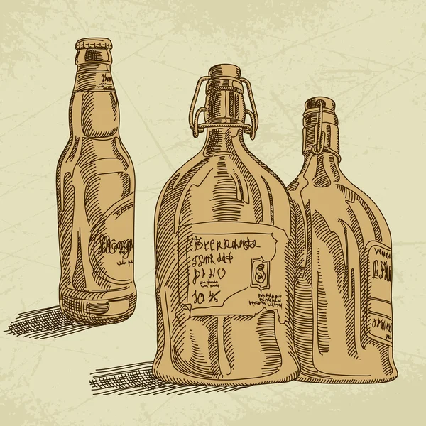 啤酒背景 — 图库矢量图片