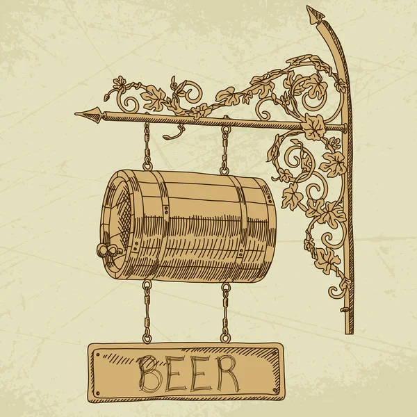 Fundo da cerveja — Vetor de Stock