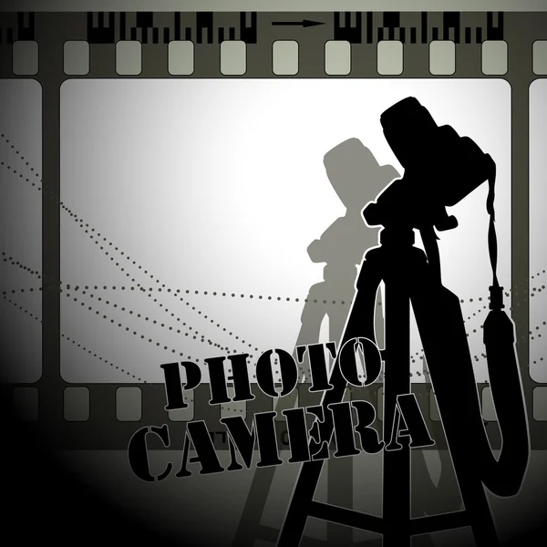 Fotocamera — Vettoriale Stock