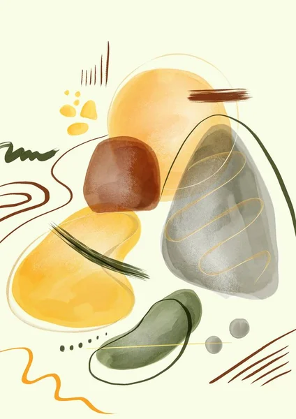 Abstract Art Background Stain Elements Ans Shapes Painting Brush Texture — 图库照片