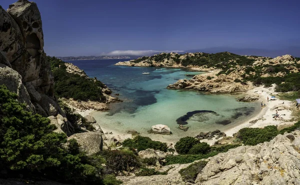 Panoramic View Cala Napoletana Island Caprera Located Maddalena Archipelago National — Stock Photo, Image