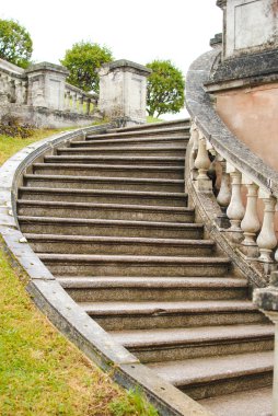 peterhof st. petersburg russi üst Park'taki eski merdiven