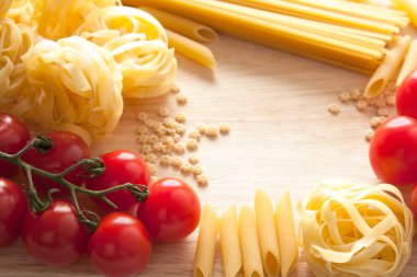 domates ve makarna ile boşaltmak