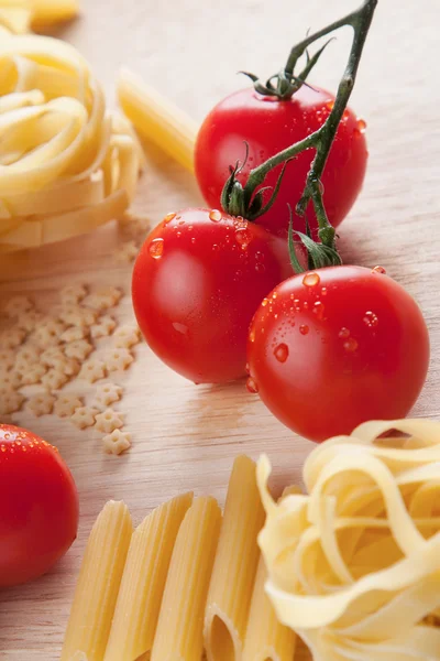 Cherry tomatoes and pasta
