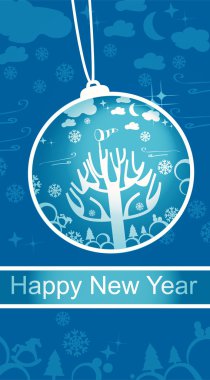 Christmas ball greeting card Winter for Shutterstock balll