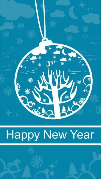 Happy New Year greeting card — Stock Photo, Image