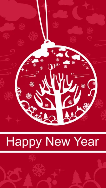 Happy New Year greeting card Happy New Year greeting card — Stock Photo, Image