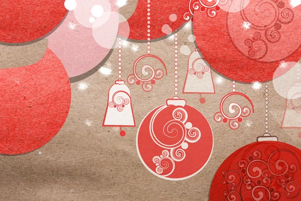 Beautiful paper Christmas collage — Stock Photo, Image