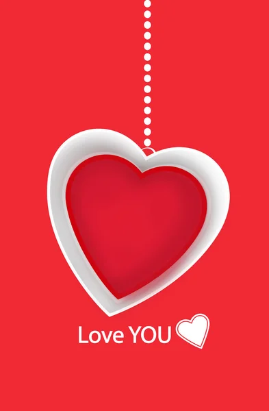 Love You Valentines message Print Print — Stock Photo, Image