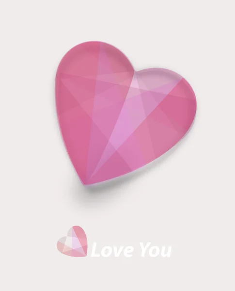 Pink valentines heart pink valentines hart — Stockfoto