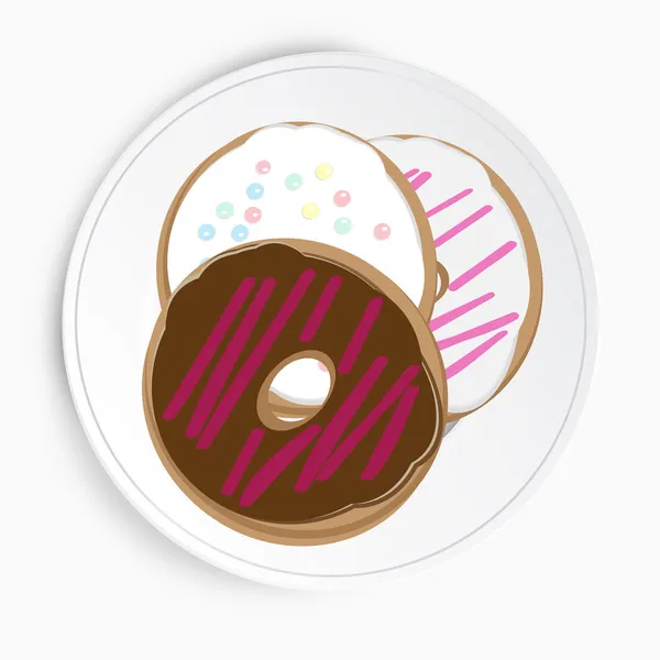 Servindo de deliciosos donuts — Fotografia de Stock