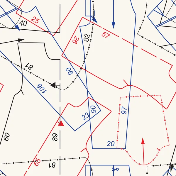 Fondo patrón de costura — Archivo Imágenes Vectoriales