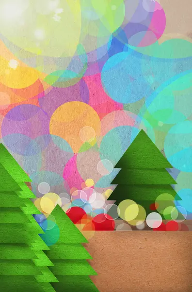 Diseño festivo del árbol de Navidad —  Fotos de Stock