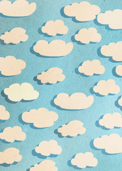 青空とふわふわの白い雲 — ストック写真