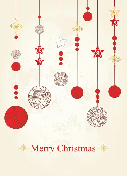 クリスマスと新年のカード — ストックベクタ