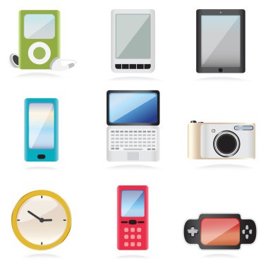 Equipment icons clipart