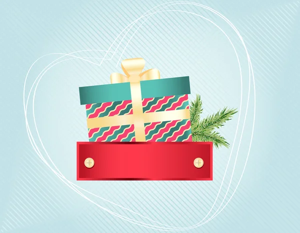 Cartão colorido de Natal e Ano Novo —  Vetores de Stock