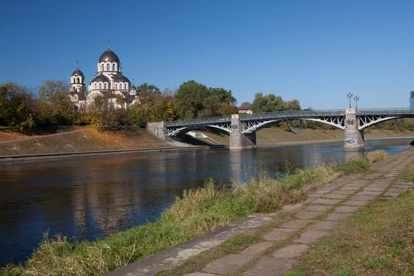 Neris Fluss in Vilnius — Stockfoto