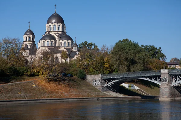 Neris Nehri Vilnius — Stok fotoğraf