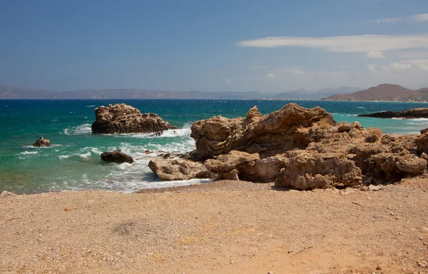 Rocky coast in Crete — Stock Photo, Image