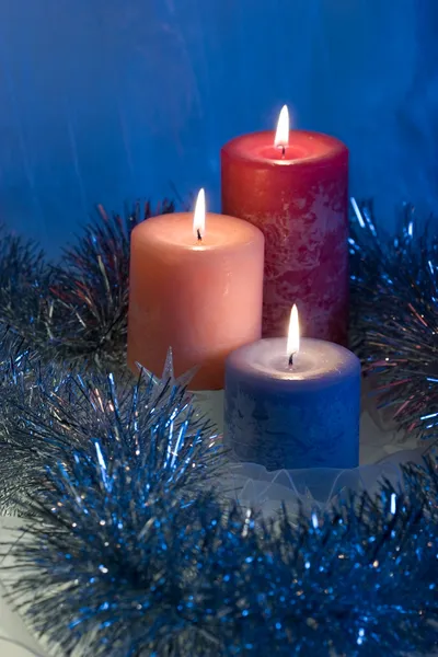 Velas de Navidad — Foto de Stock