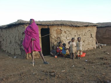 Maasai family clipart