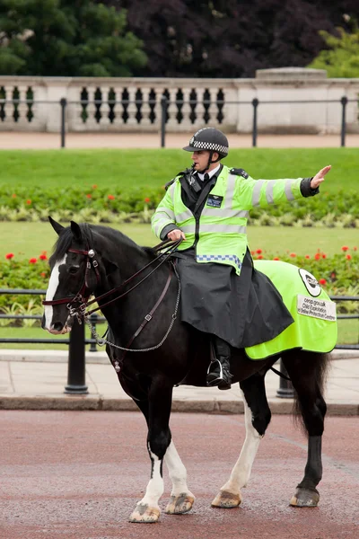 Policial no cavalo — Fotografia de Stock